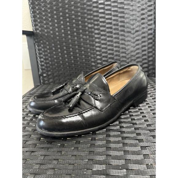 Dockers Men’s Tassel Loafers Black Leather Slip-On Dress Shoes Sz 11M Comfy - Picture 4 of 9